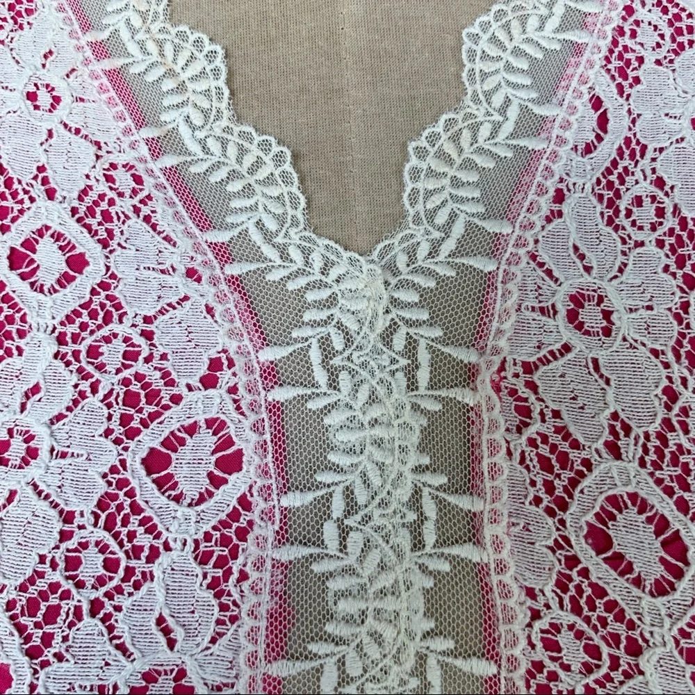 Dress Hot Pink & White Lace Altar'd State - M - Picture 4 of 4